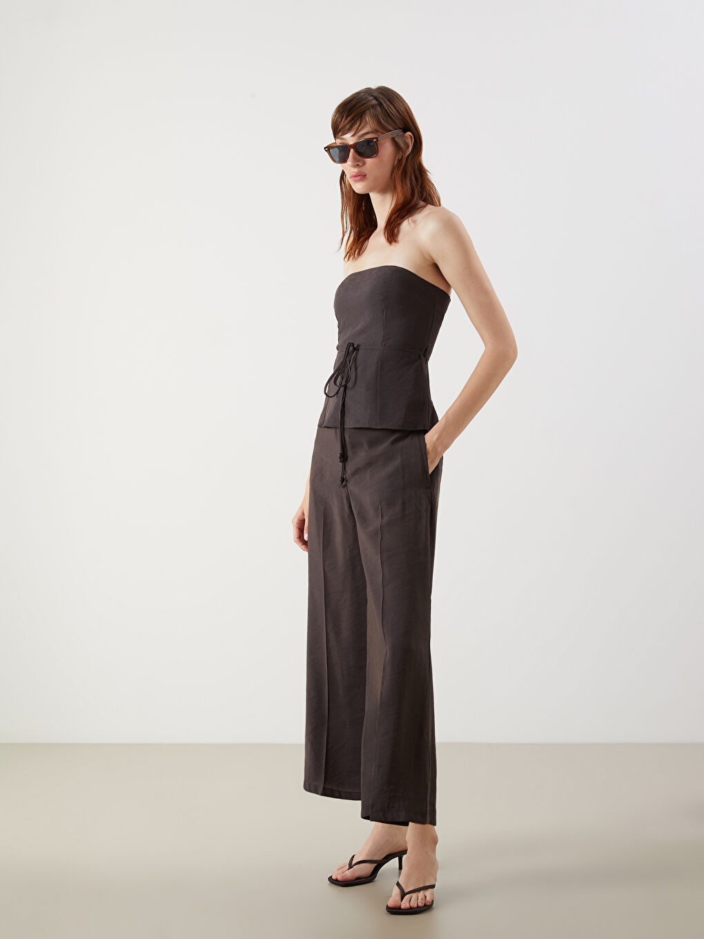 Woman BROWN Trousers -S5OE80Z8-RXD