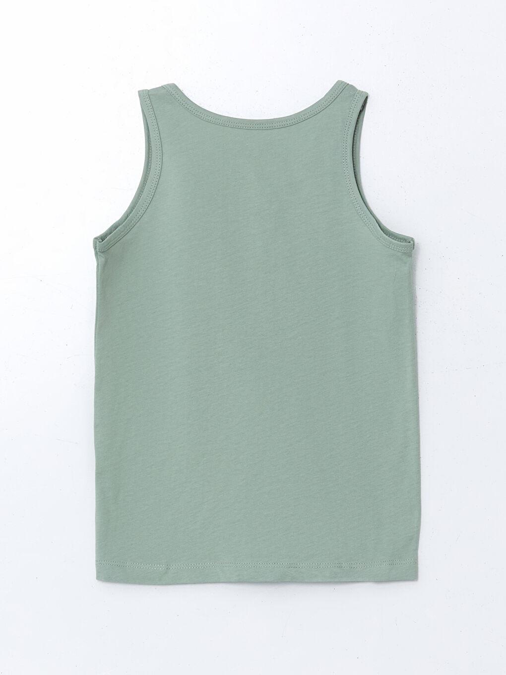 Yeşil Bisiklet Yaka Basic Erkek Çocuk Atlet 2'li-2