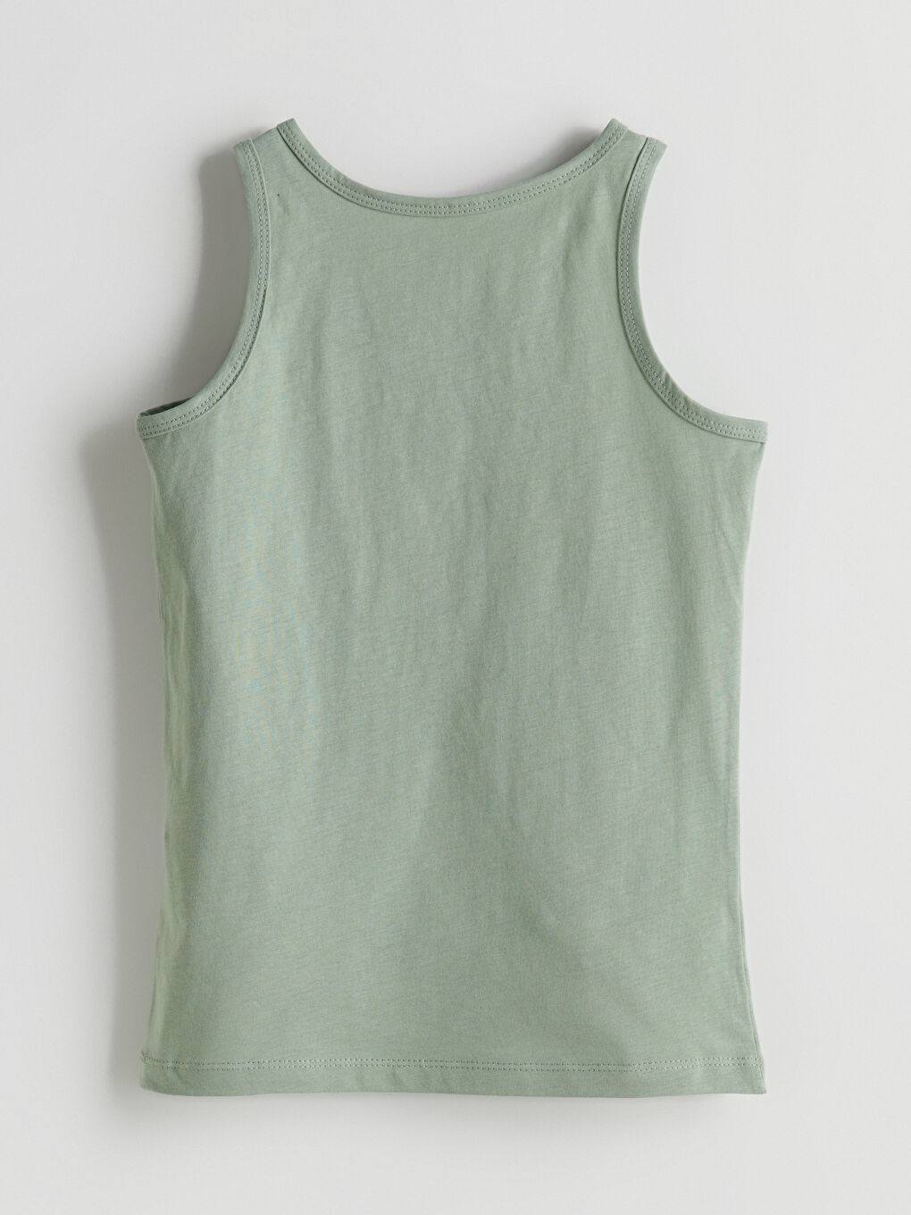 Yeşil Bisiklet Yaka Basic Erkek Çocuk Atlet 2'li-3