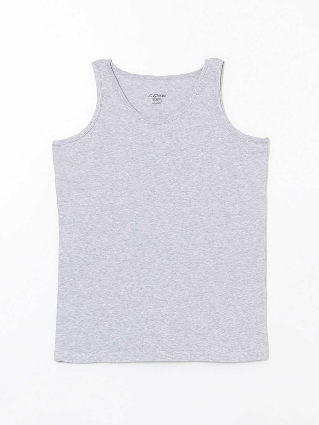 Gri Bisiklet Yaka Erkek Çocuk Atlet