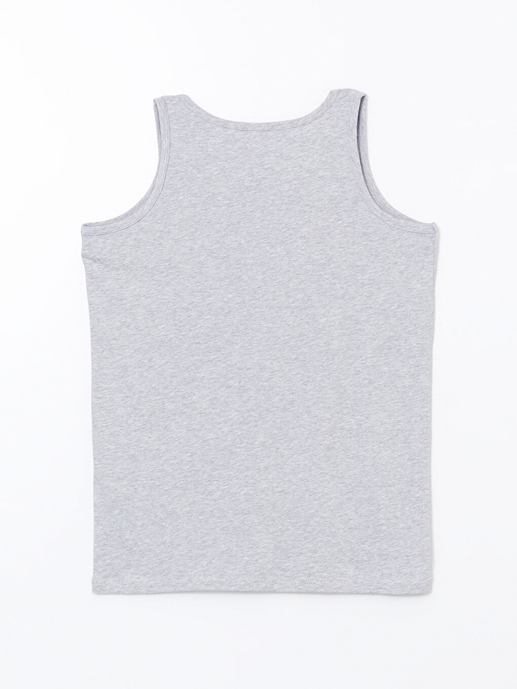 Gri Bisiklet Yaka Erkek Çocuk Atlet-1