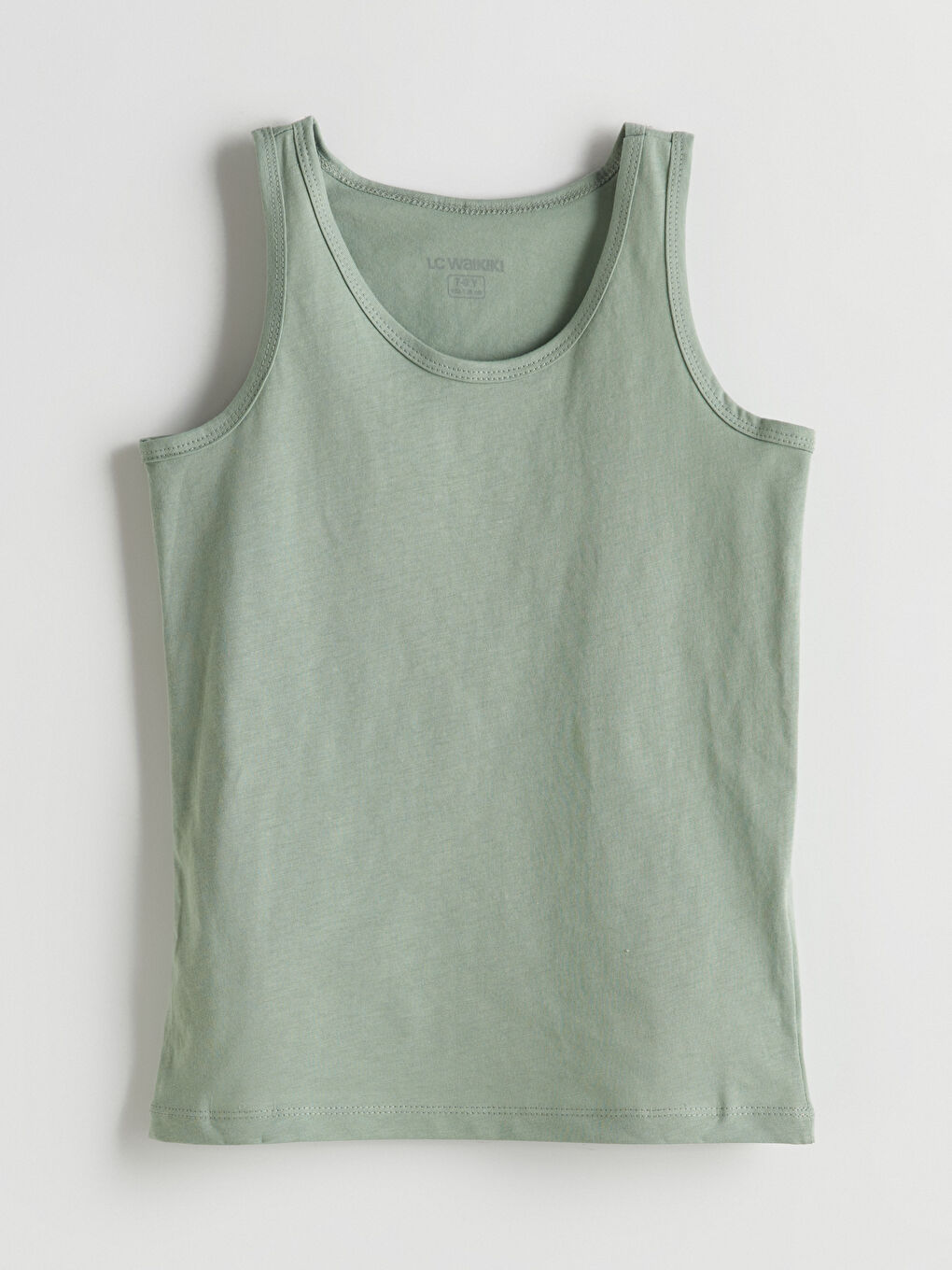 Yeşil Bisiklet Yaka Erkek Çocuk Atlet