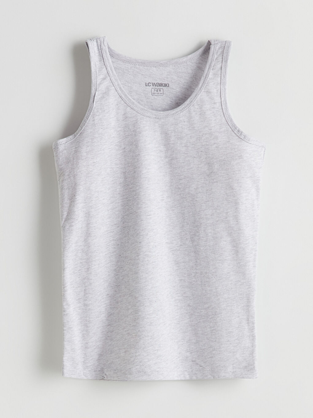 Gri Bisiklet Yaka Erkek Çocuk Atlet