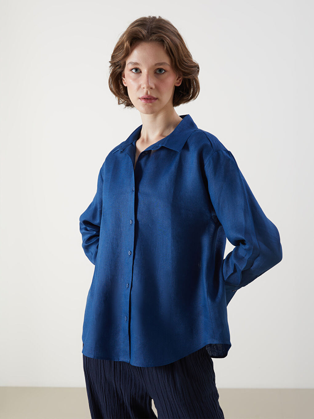 Woman NAVY Shirt -S5OF16Z8-E1J