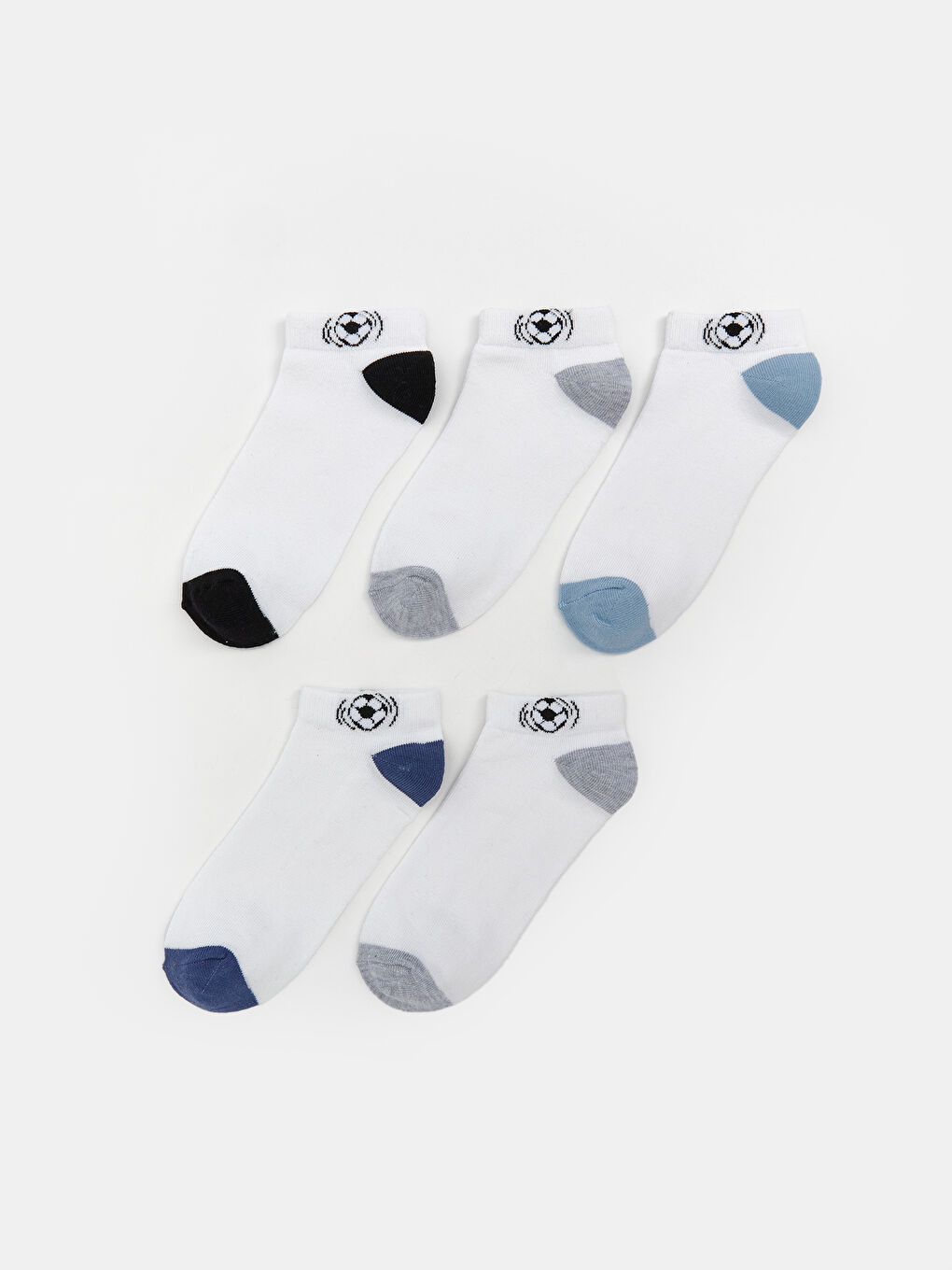 Patterned Boy's Booties Socks 5 Pack -S5OF51Z4-K00