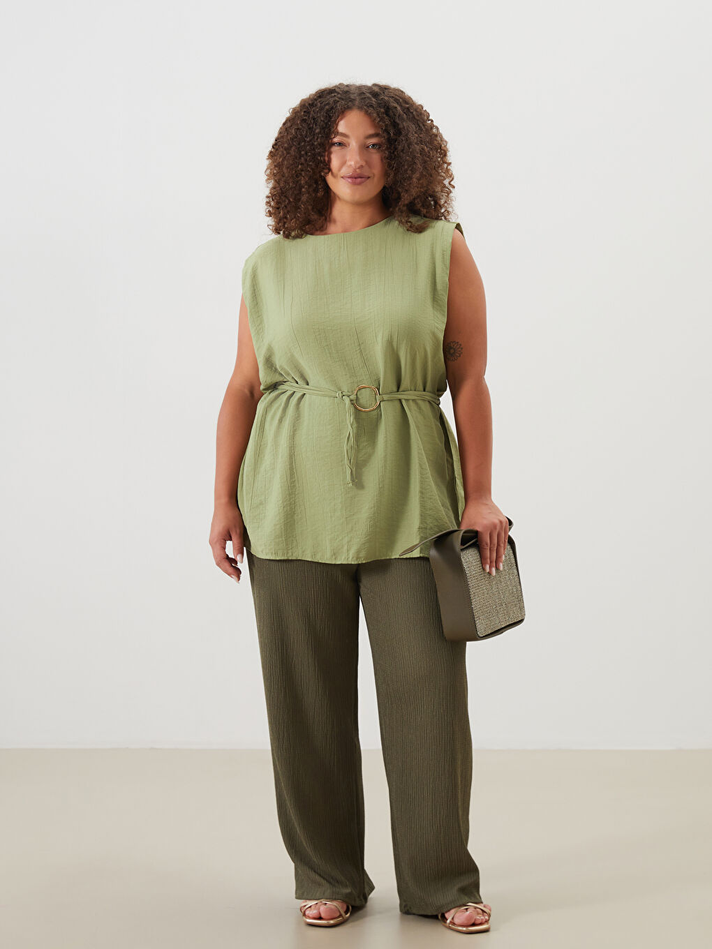 Woman GREEN Blouse -S5OF58Z8-GNK