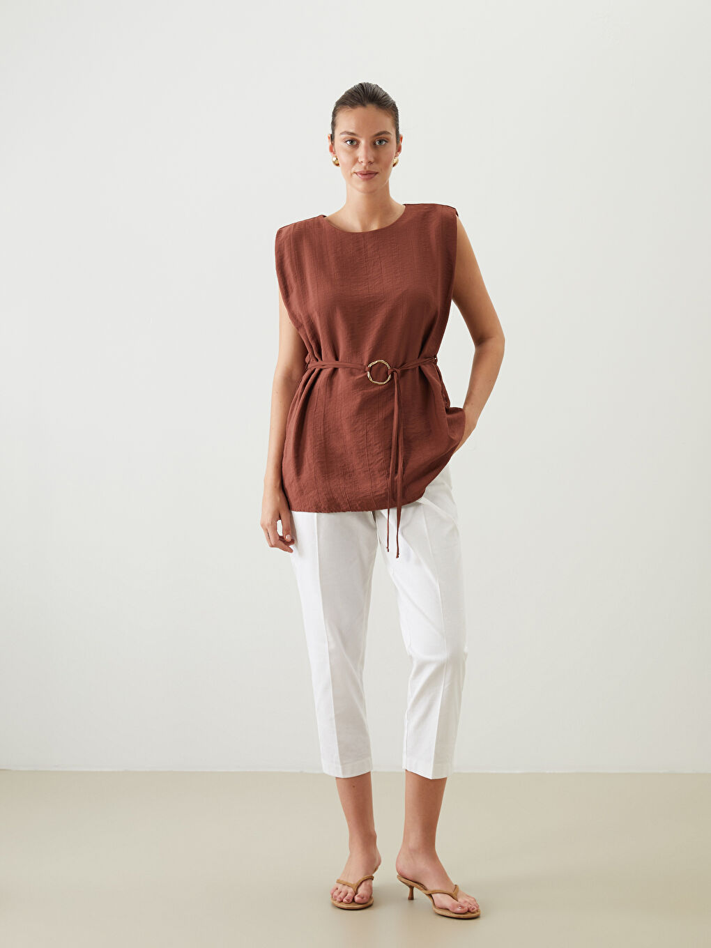 Woman BROWN Blouse -S5OF58Z8-HFD