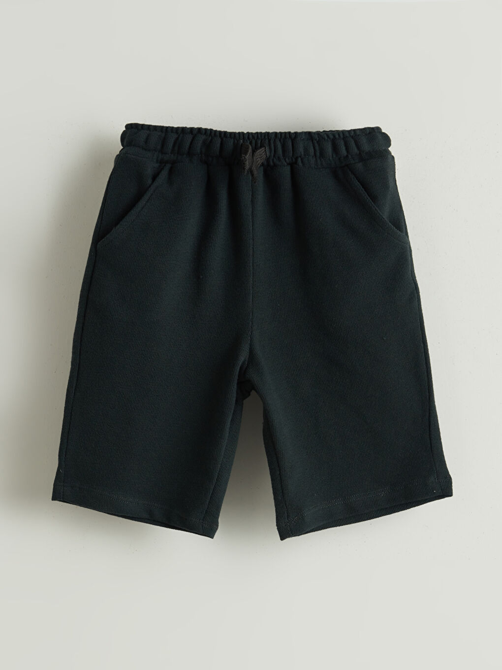 Antrasit Beli Lastikli Cepli Erkek Çocuk Şort