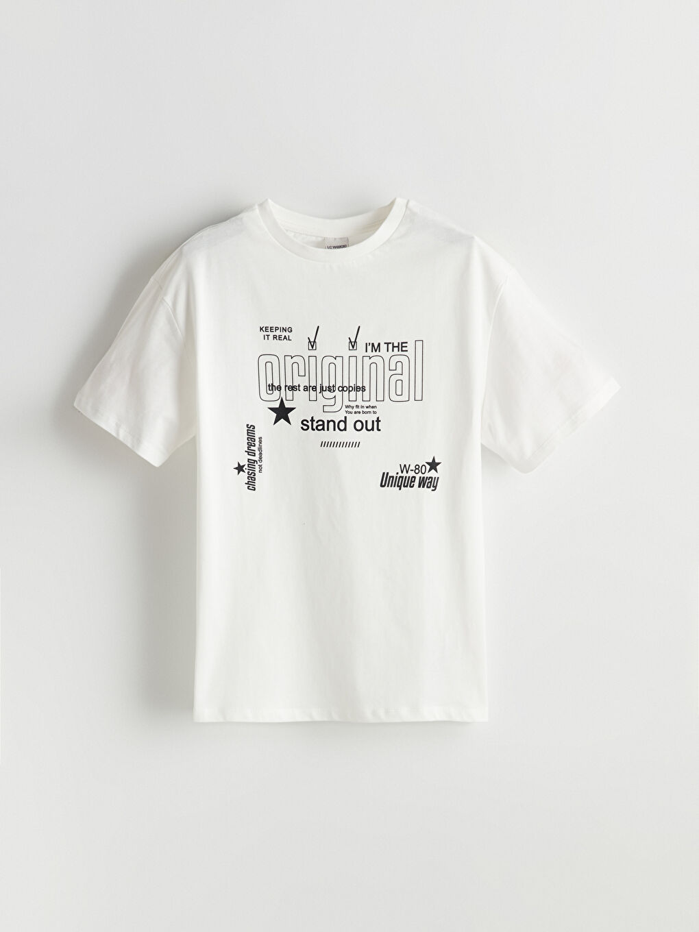 LCW Kids Crew Neck Girls' T-Shirt and Tights -S5OF93Z4-FDU