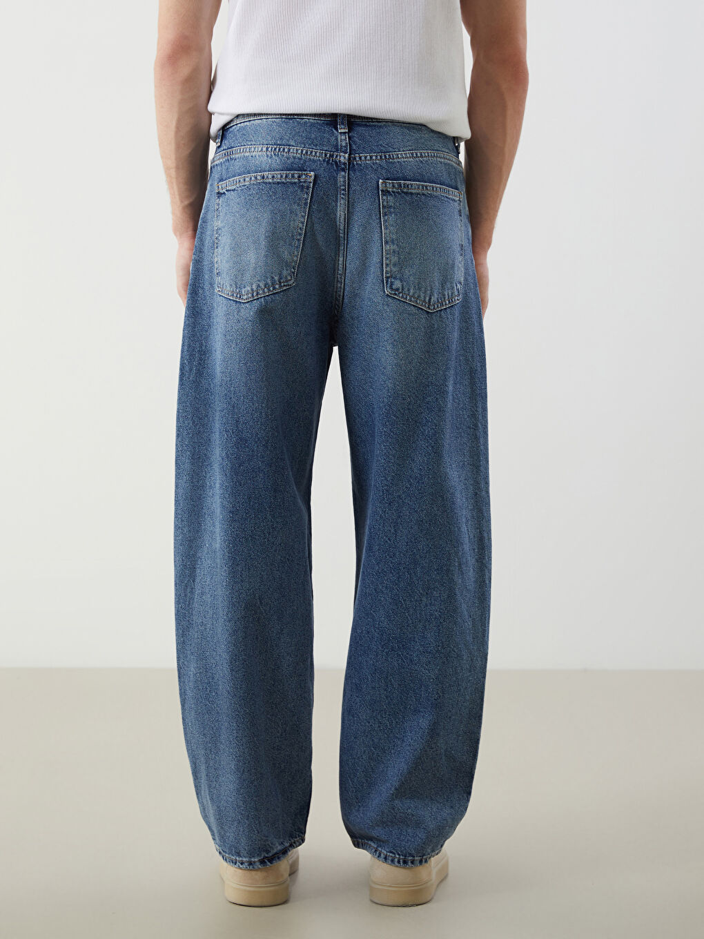 LCW Jeans Indigo Baggy Fit Erkek Jean Pantolon - 3