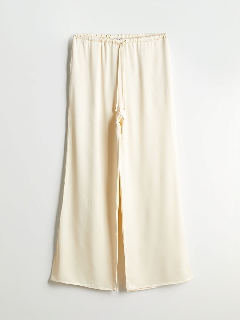 Elastic Waist Satin Women'S Pants -S5OG37Z8-CR8
