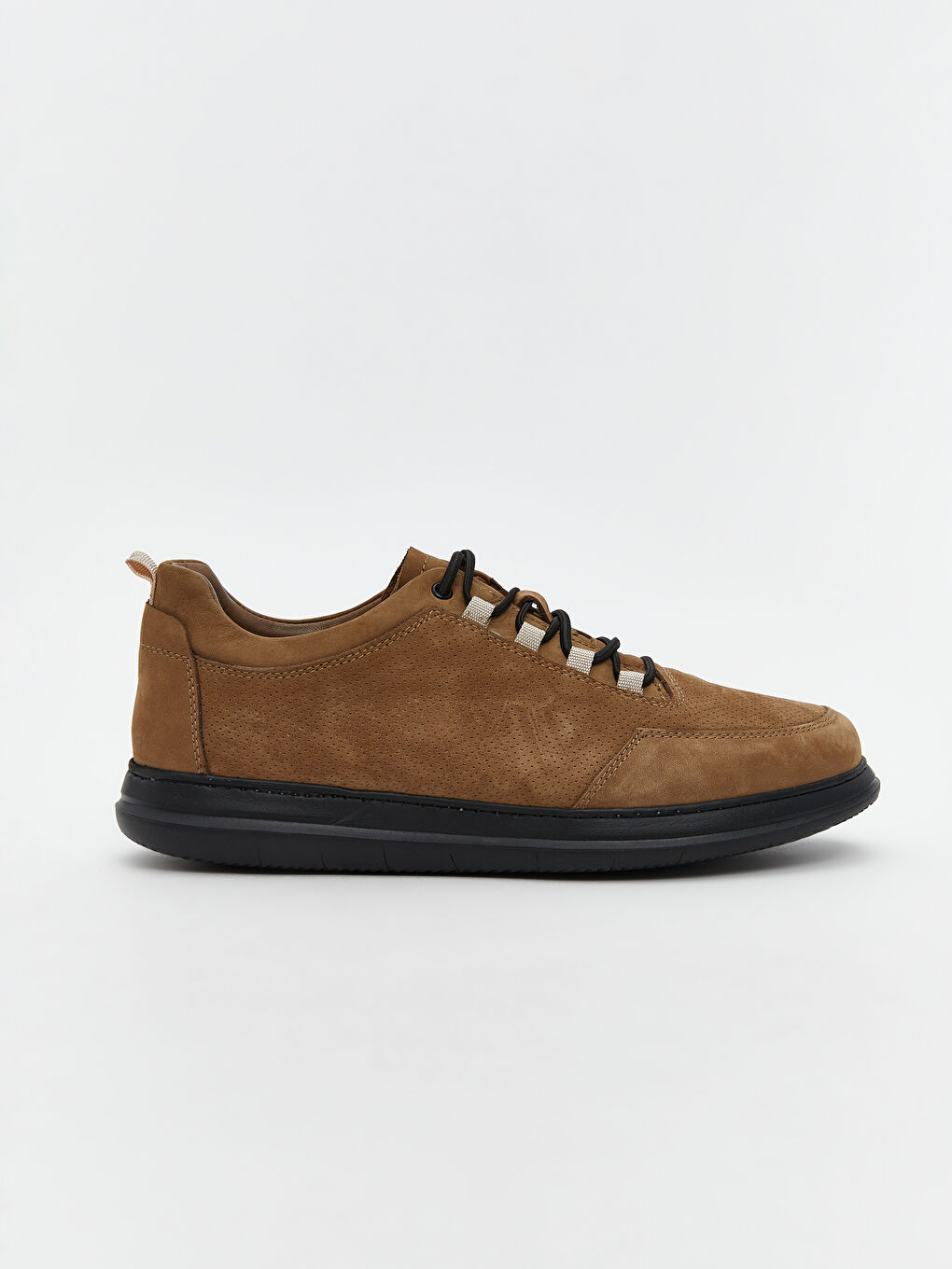 Kahverengi Deri görünümlü Kadın Casual Ayakkabı-1