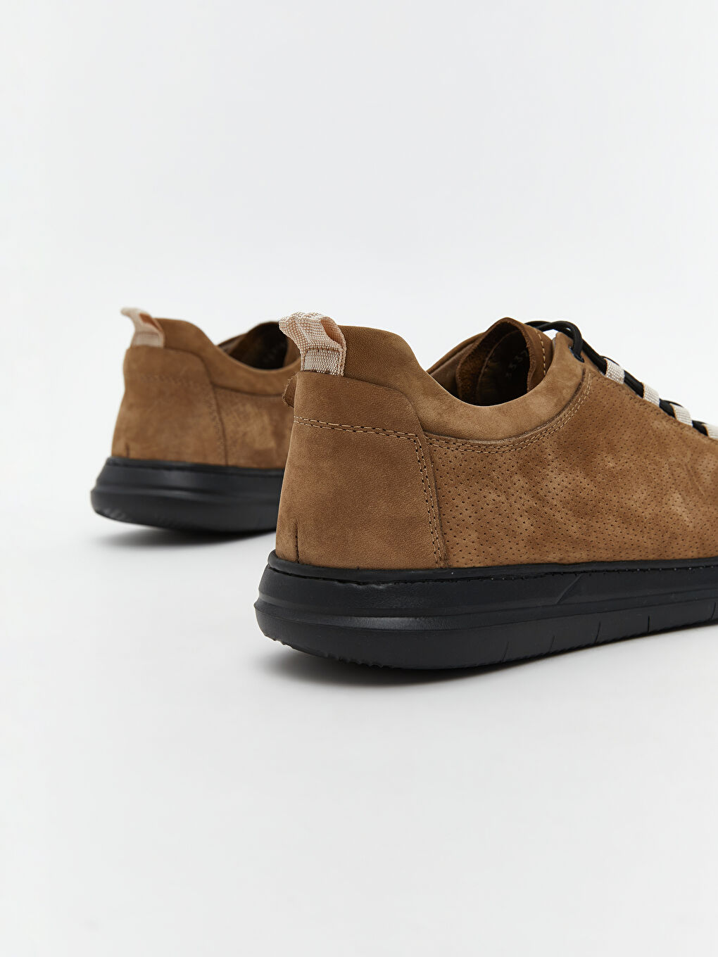 Kahverengi Deri görünümlü Kadın Casual Ayakkabı-4