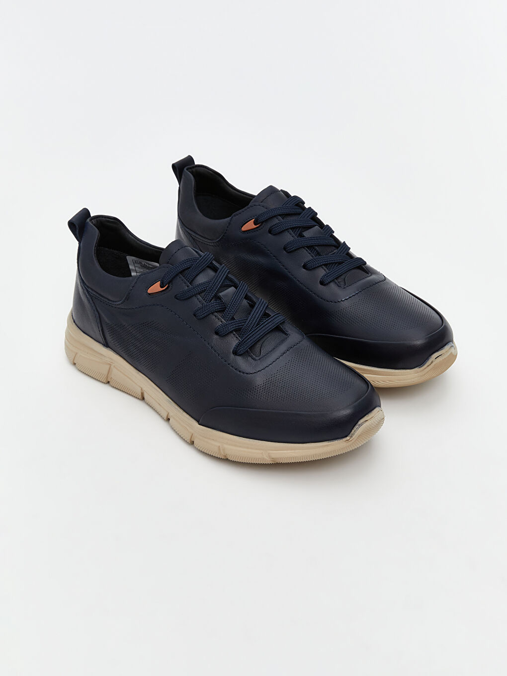 Lacivert Deri Görünümlü Erkek Spor Ayakkabı