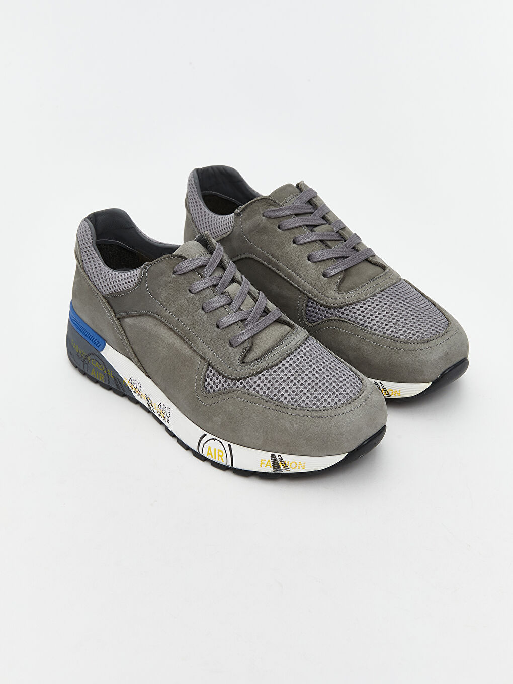 Gri Süet Görünümlü Erkek Spor Ayakkabı