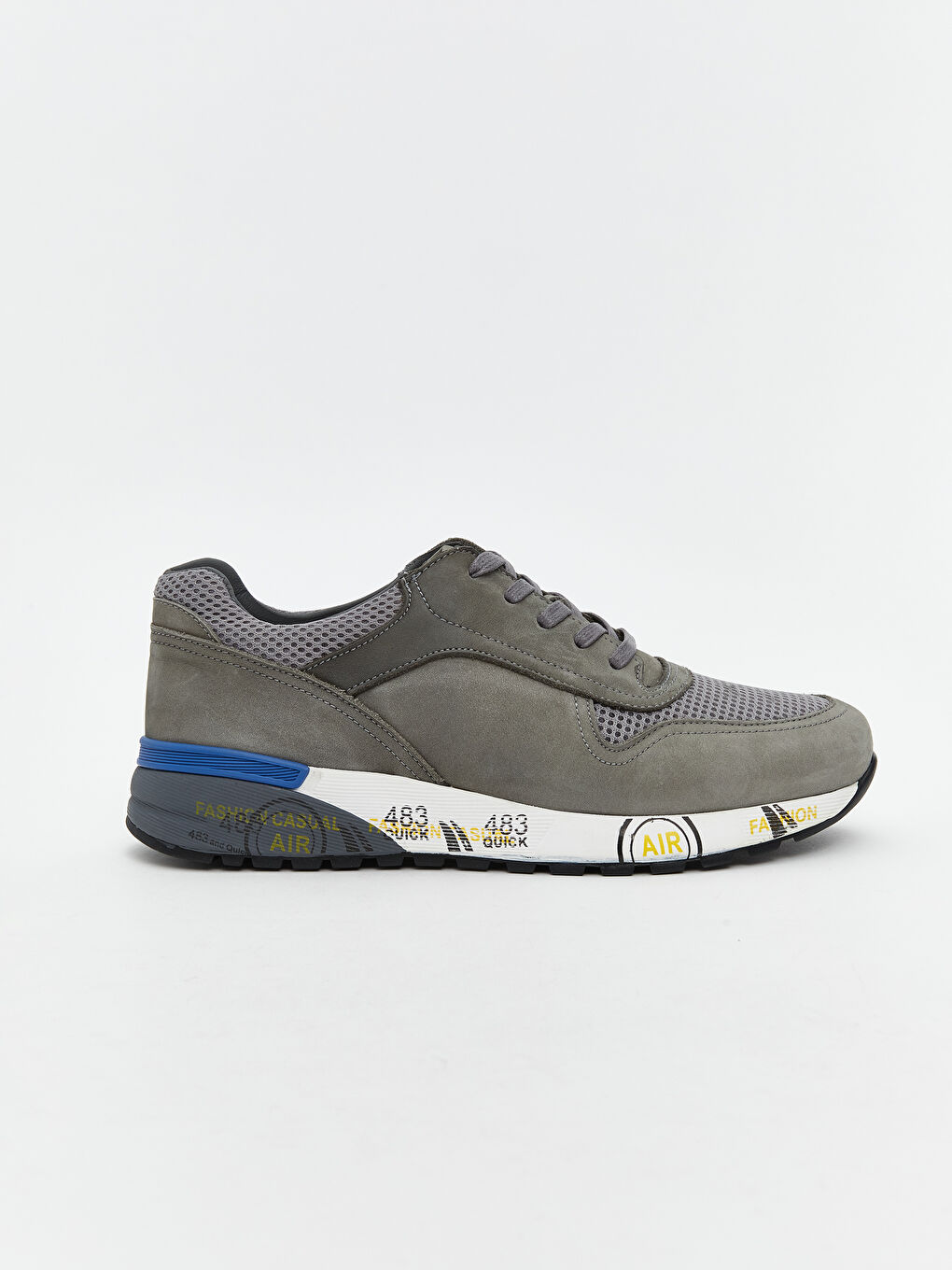 Gri Süet Görünümlü Erkek Spor Ayakkabı-1