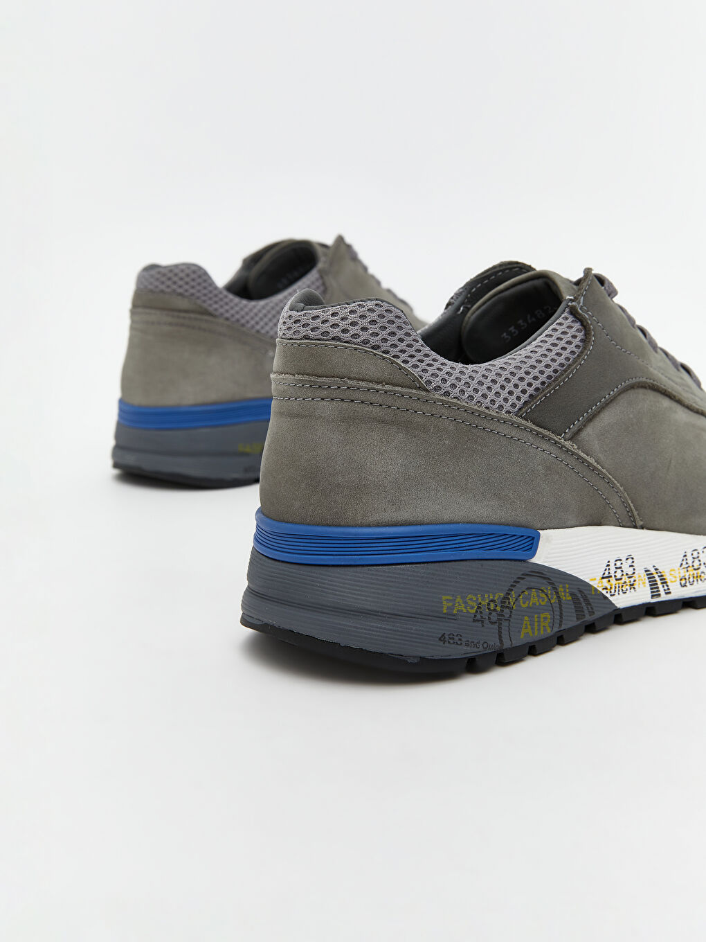 Gri Süet Görünümlü Erkek Spor Ayakkabı-4