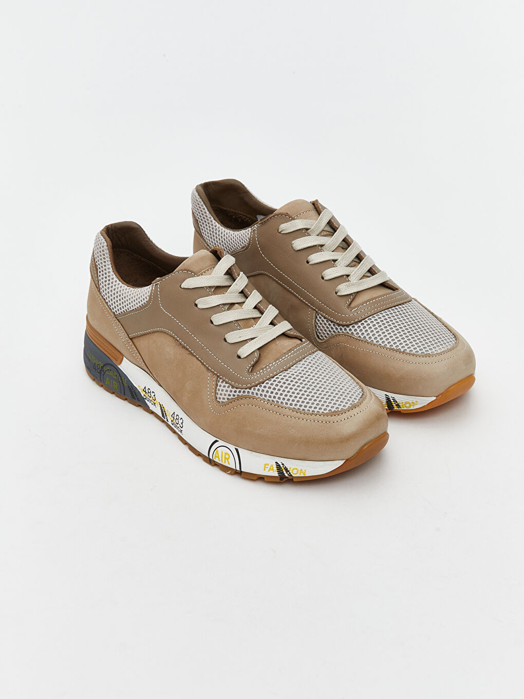 Bej Süet Görünümlü Erkek Spor Ayakkabı