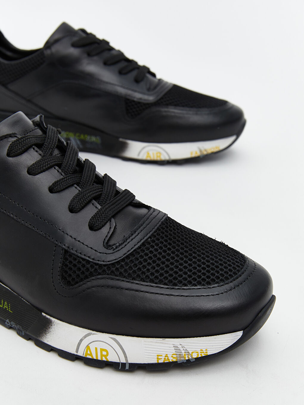 Siyah Süet Görünümlü Erkek Spor Ayakkabı-2