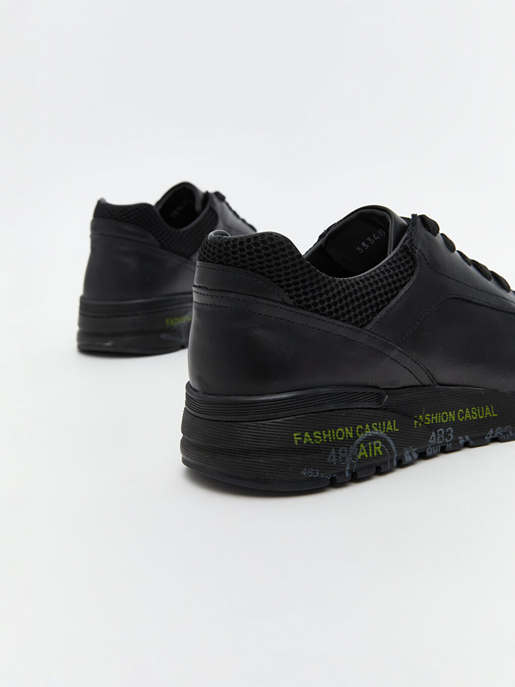 Siyah Süet Görünümlü Erkek Spor Ayakkabı-4