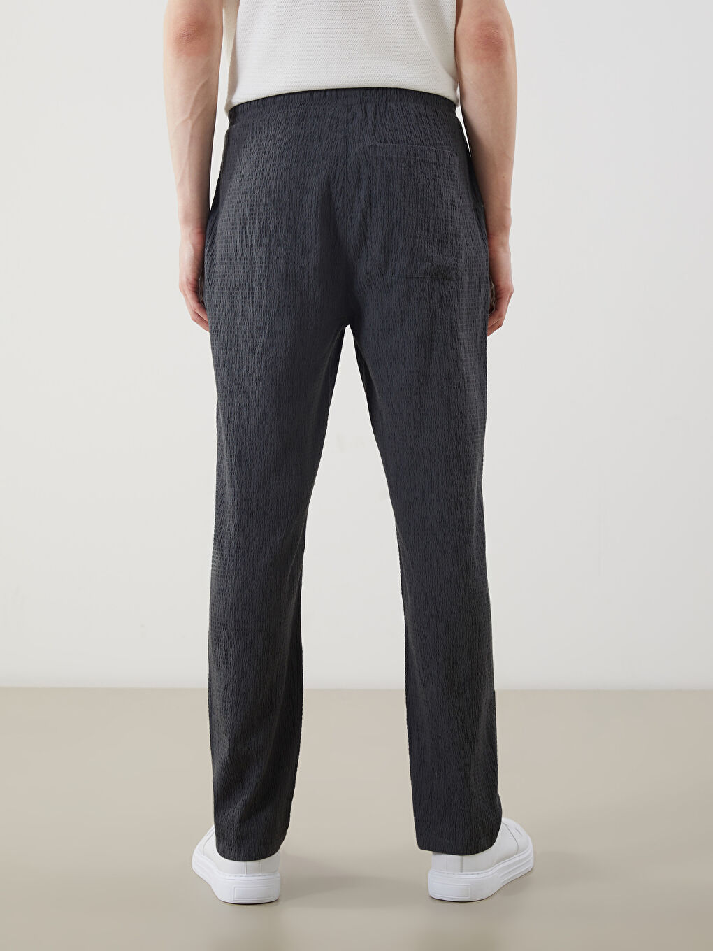 Antrasit Rahat Kalıp Erkek Pantolon-7