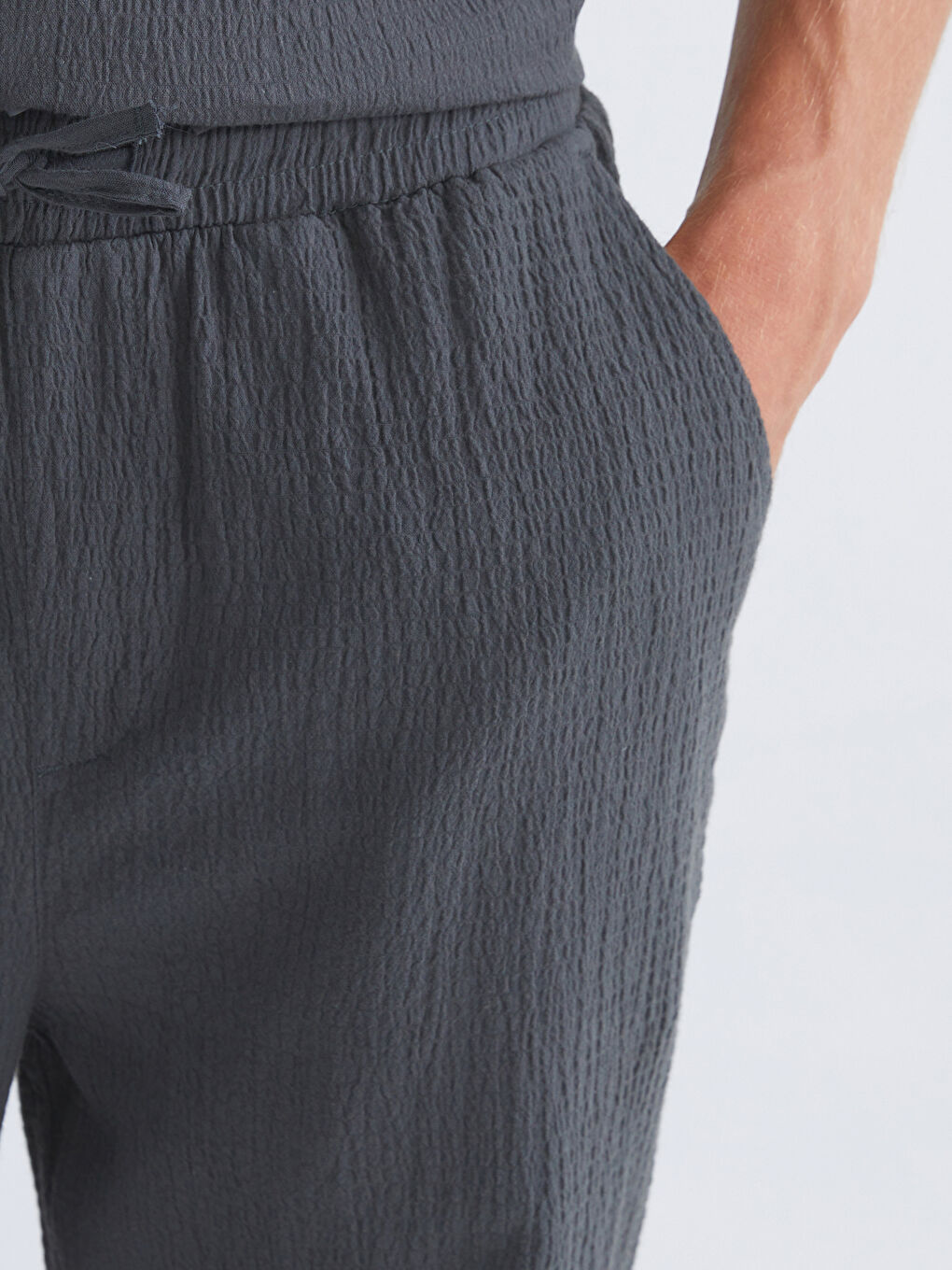 Antrasit Rahat Kalıp Erkek Pantolon-4