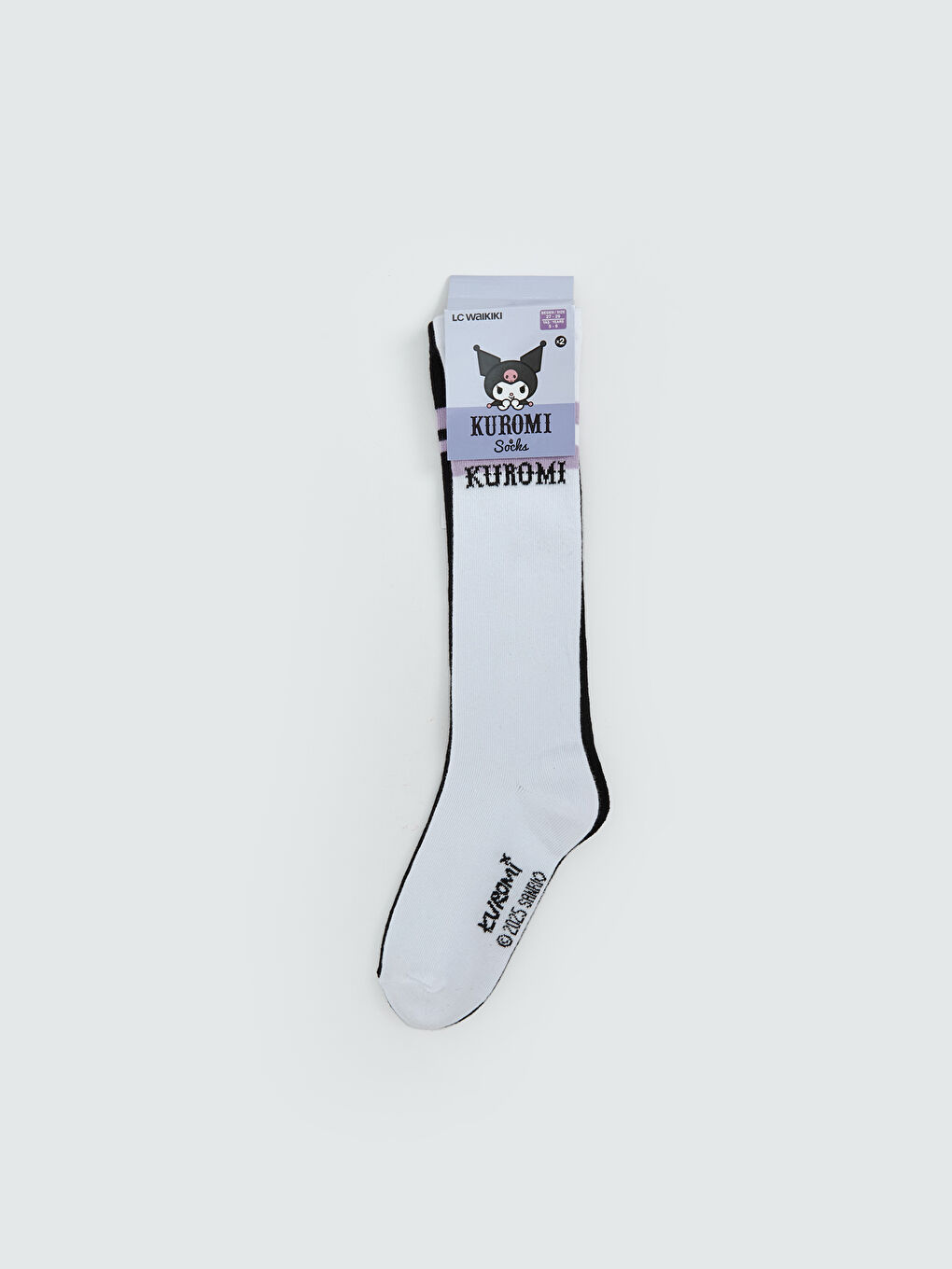 Girl WHITE Knee Socks -S5OH24Z4-JYX
