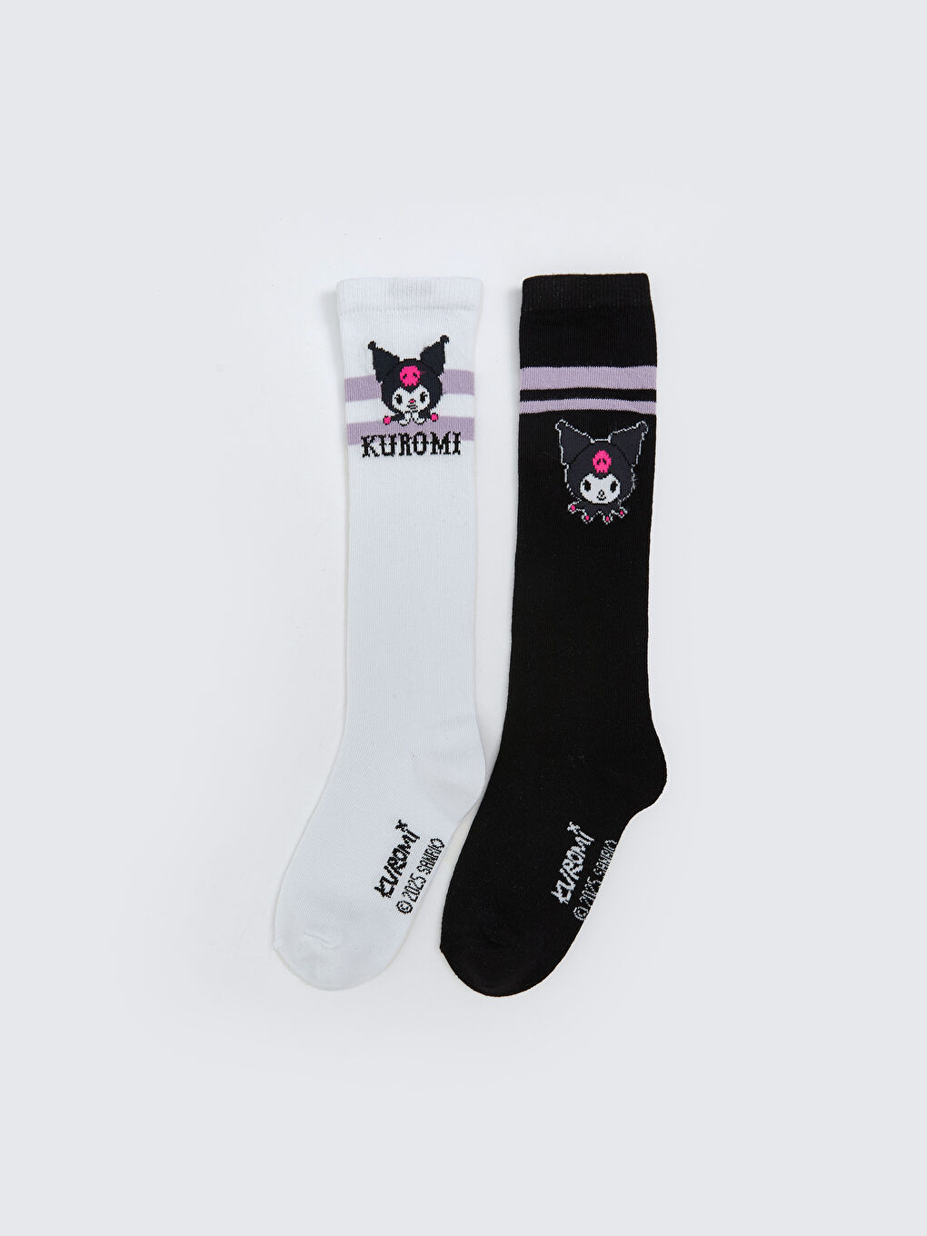 Girl WHITE Knee Socks -S5OH24Z4-JYX