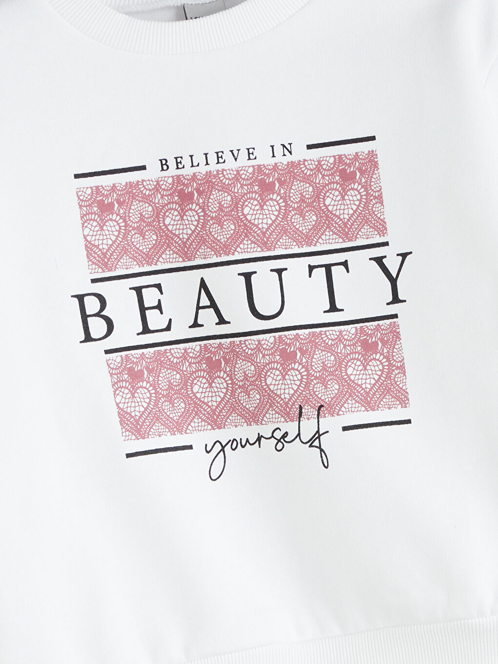 Crew Neck Girls' Sweatshirt-1