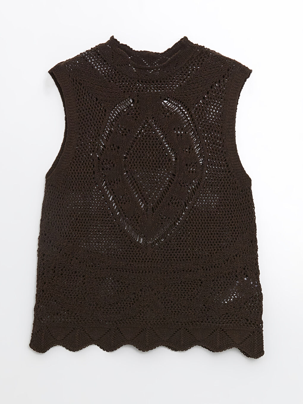 Crew Neck Openwork Women's Knitwear Sweater -S5OH66Z8-HCQ