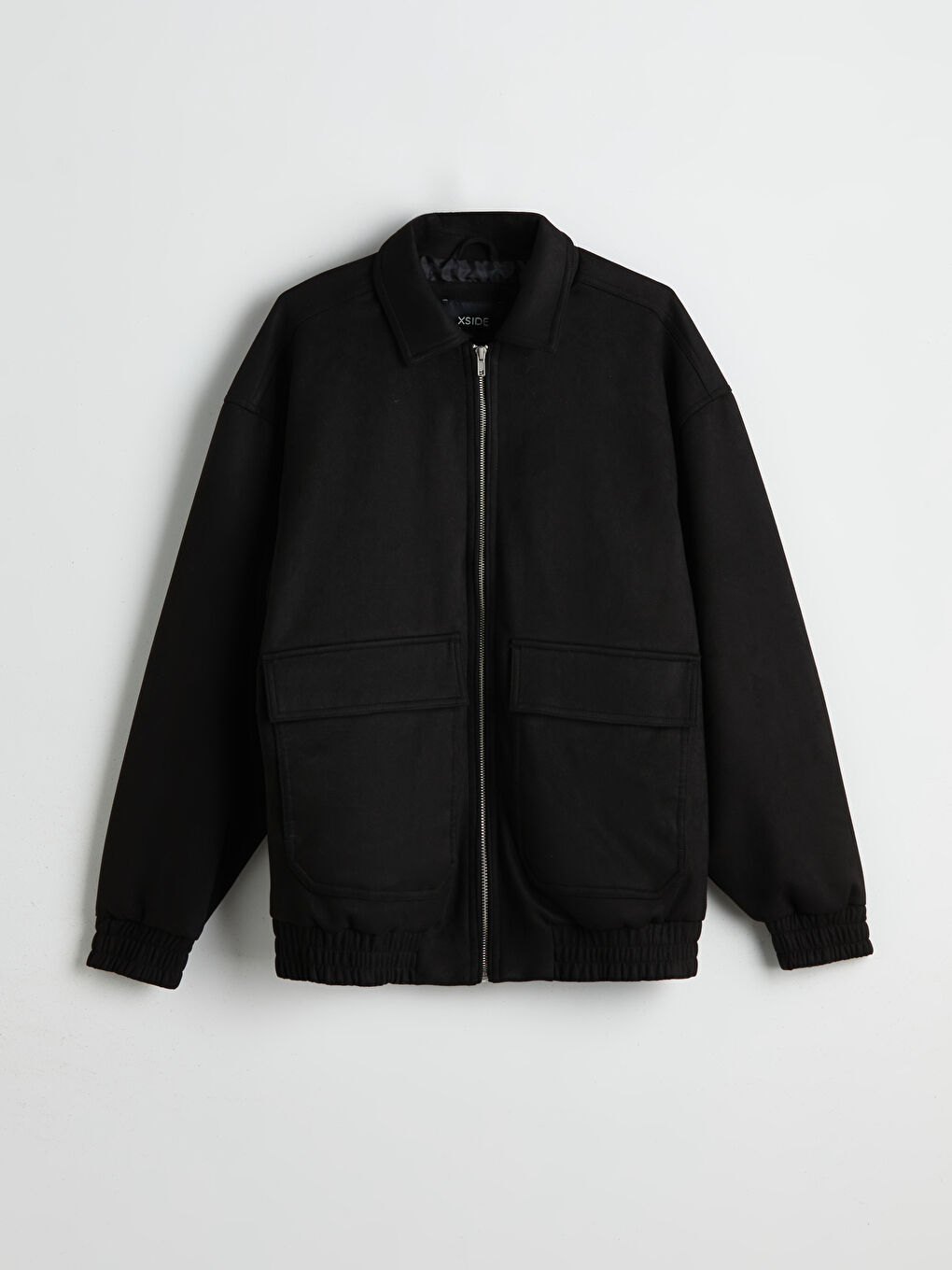 XSIDE Relaxed Fit Collared Neck Suede Men's Coat -S5OH68Z8-CVL