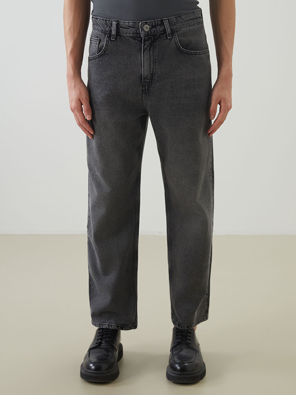 LCW Jeans Antrasit Baggy Fit Erkek Jean Pantolon - 1