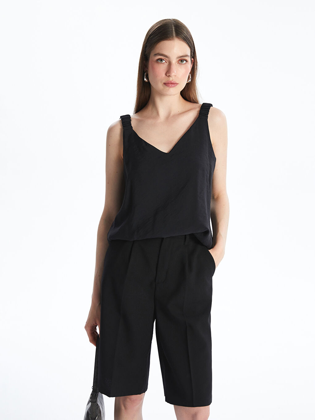LCWAIKIKI Classic Frau SCHWARZ Bluse -S5OI06Z8-CVL