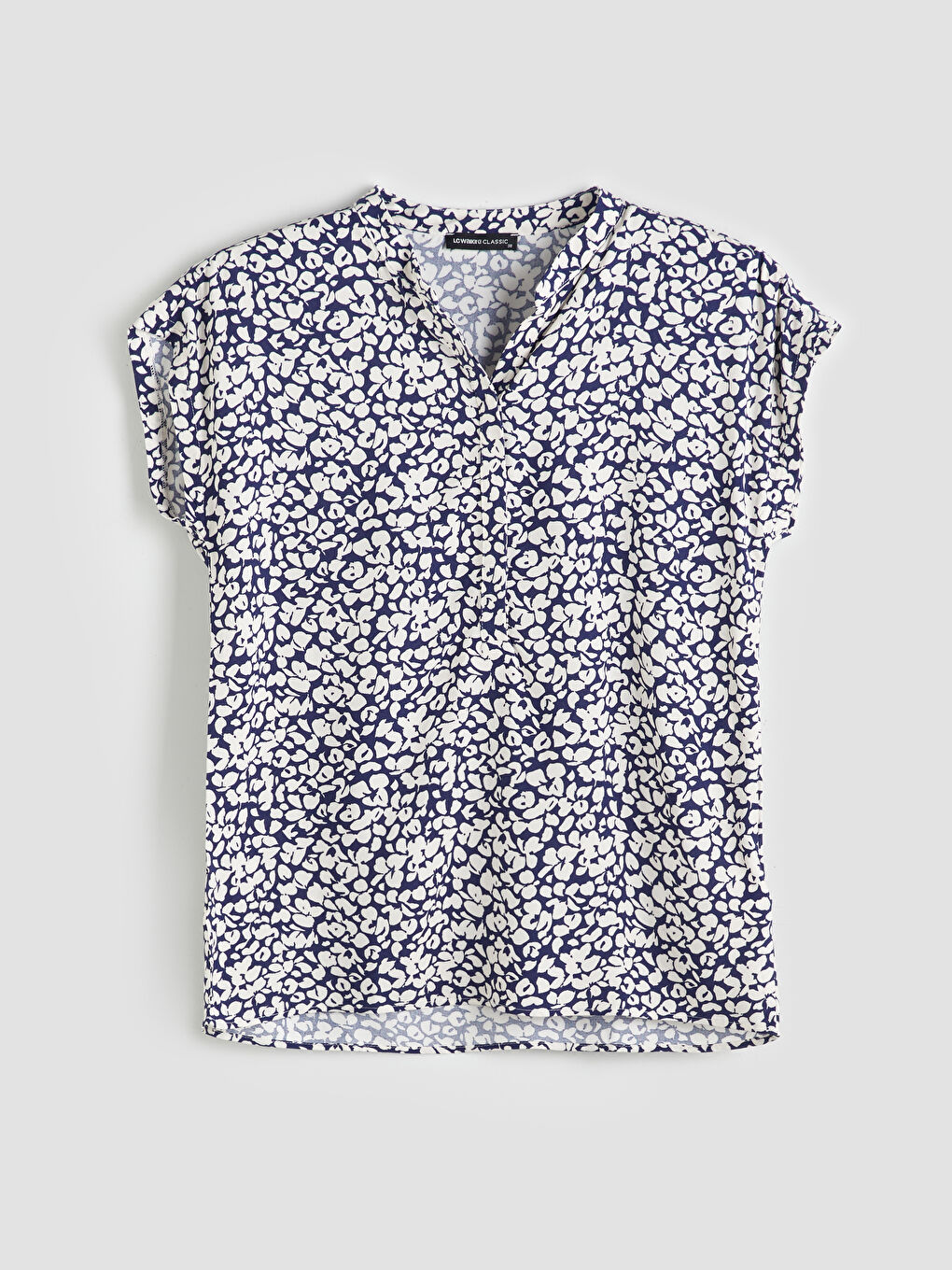 LCWAIKIKI Classic Notch Neck Floral Blouse -S5OI08Z8-LSJ