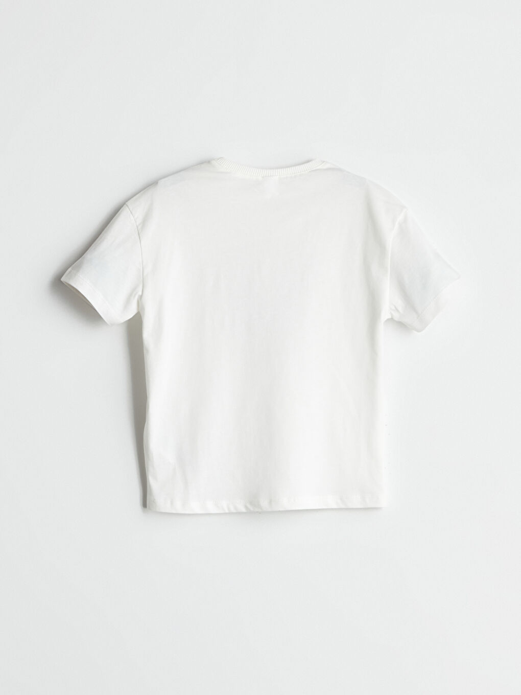 Bej Bisiklet Yaka Baskılı Erkek Çocuk Tişört-1