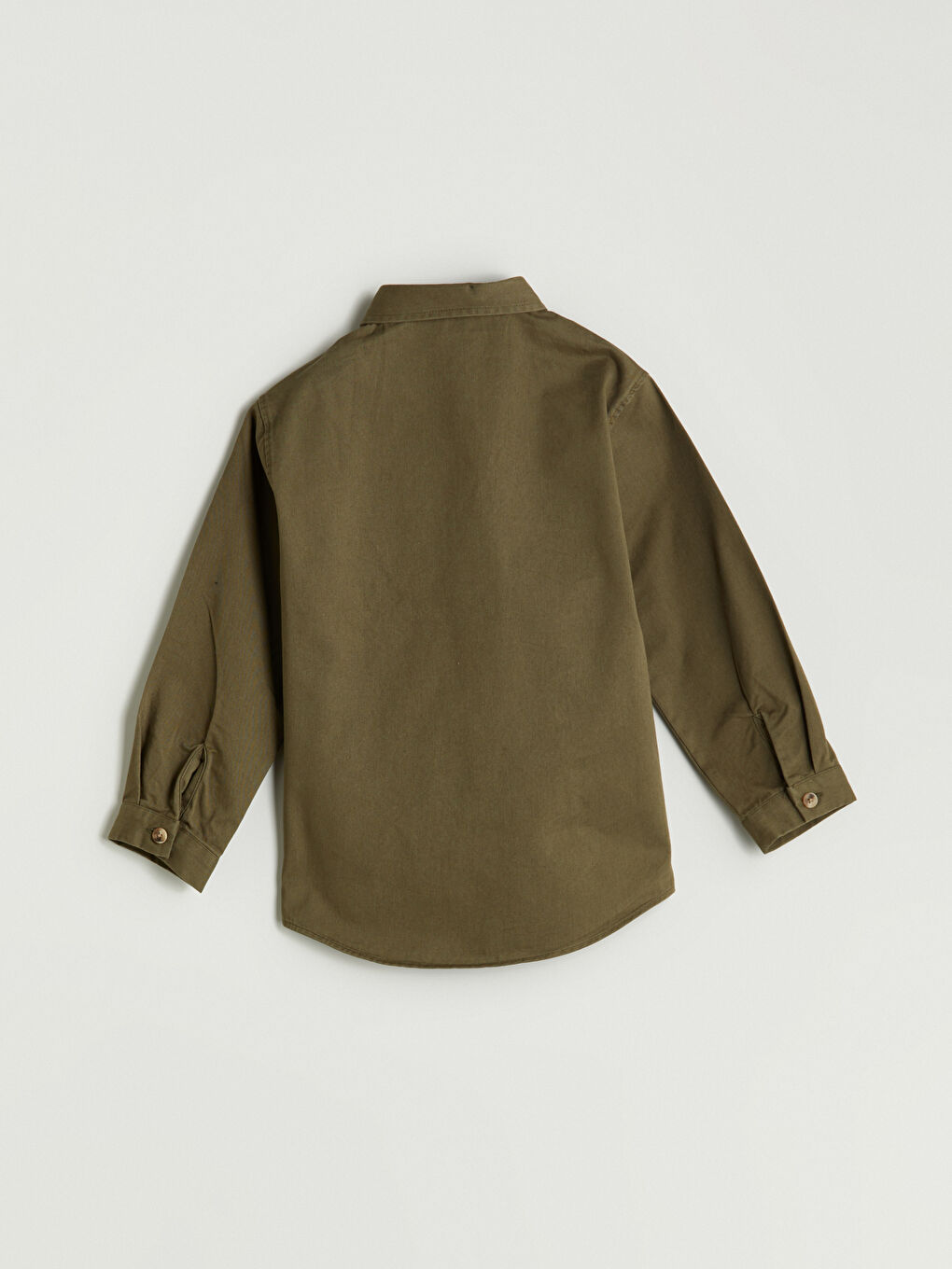 Haki Basic Erkek Çocuk Gabardin Gömlek-2