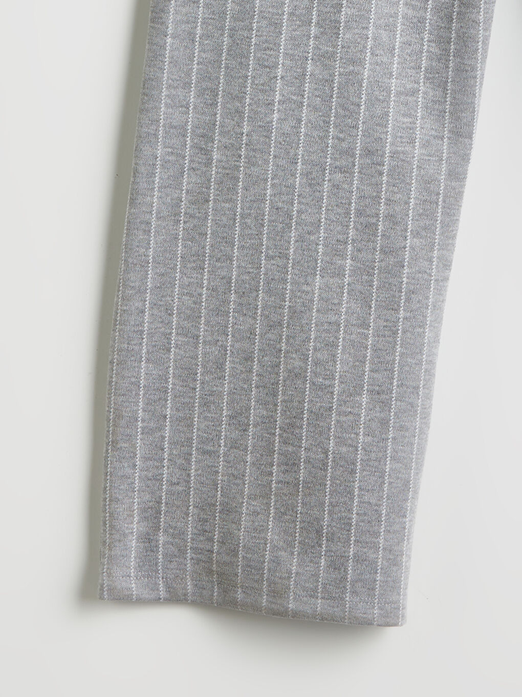 Gri Beli Lastikli Pileli Kız Çocuk Pantolon-1