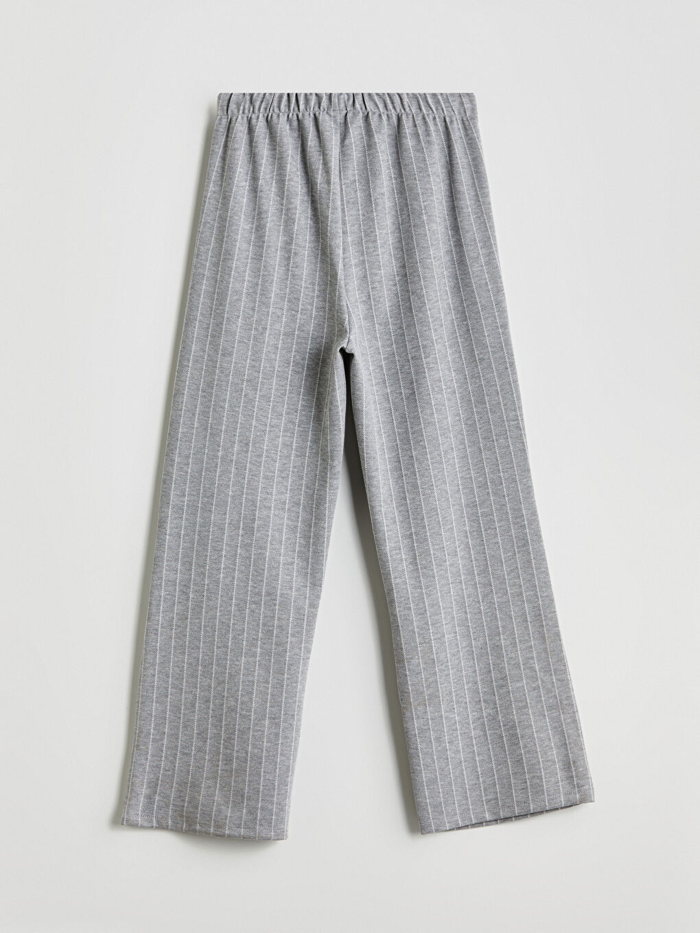 Gri Beli Lastikli Pileli Kız Çocuk Pantolon-2