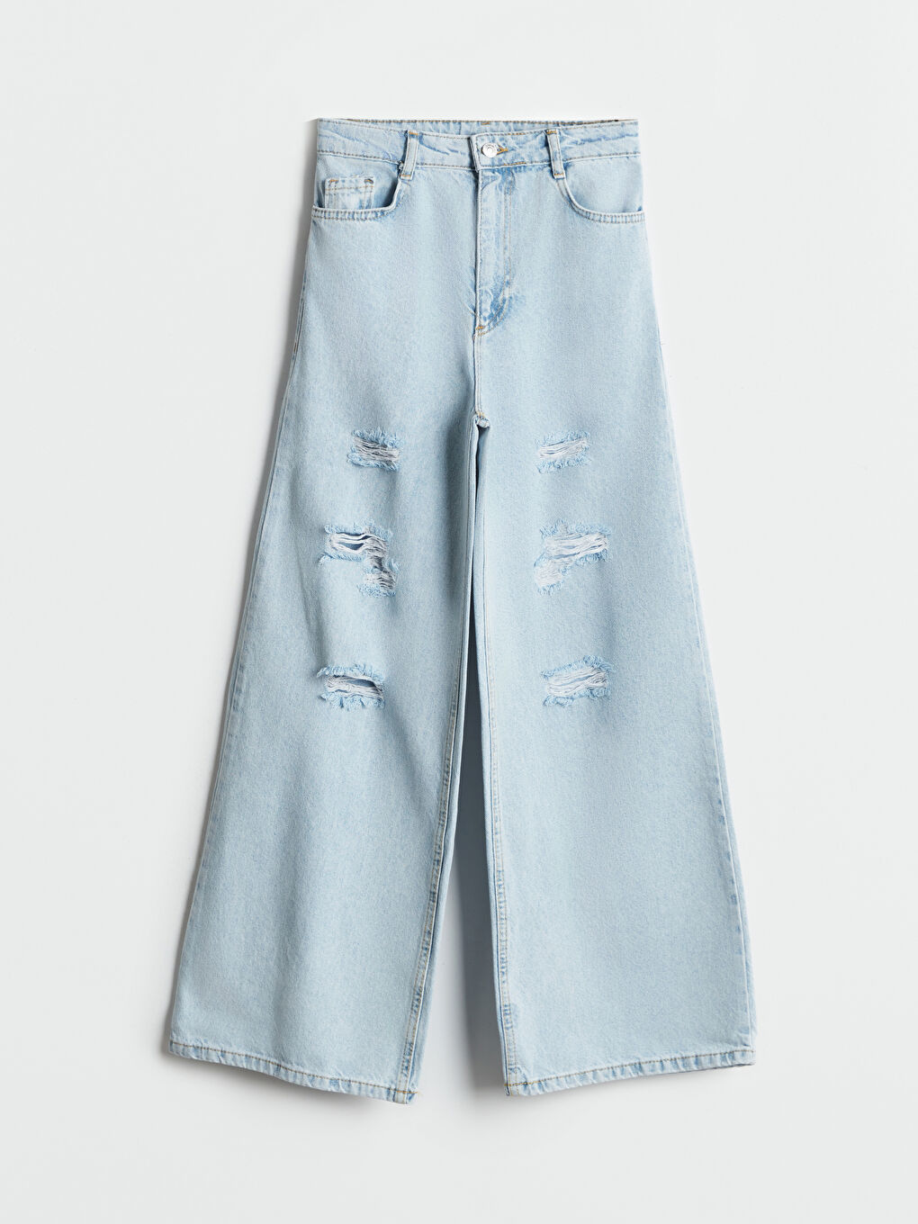 Ripped Detail Teenage Girls' Jeans -S5OI55Z4-V2T