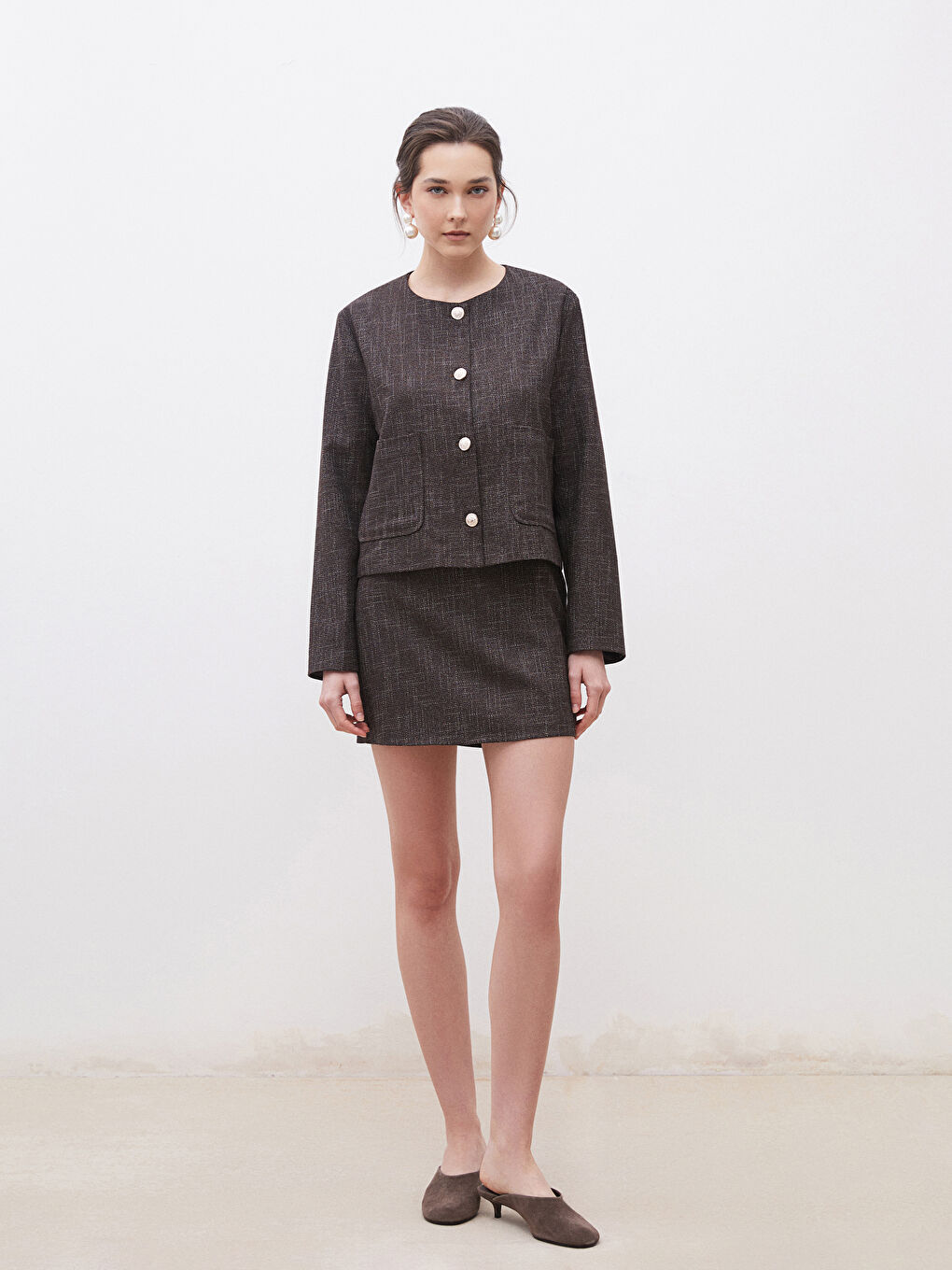 Woman BROWN Jacket -S5OI82Z8-LEW
