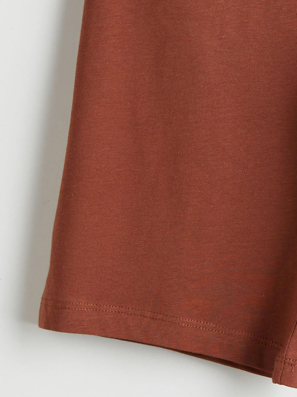 Kahverengi Beli Lastikli Erkek Çocuk Pijama Şort-2