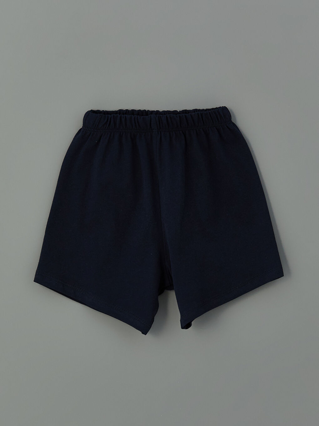 Lacivert Beli Lastikli Cepli Erkek Bebek Şort