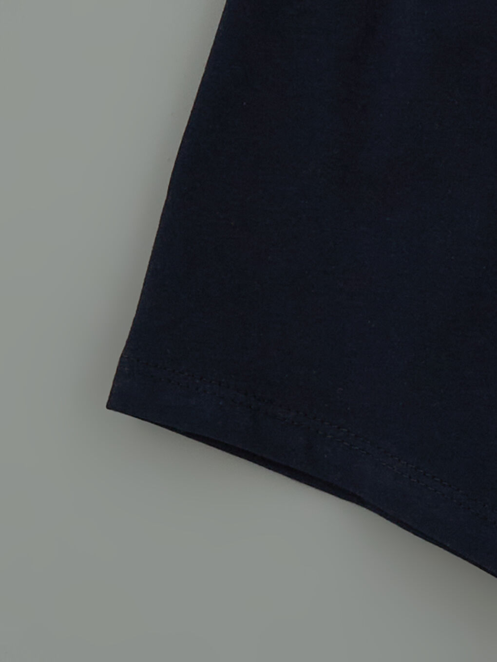 Lacivert Beli Lastikli Cepli Erkek Bebek Şort-2