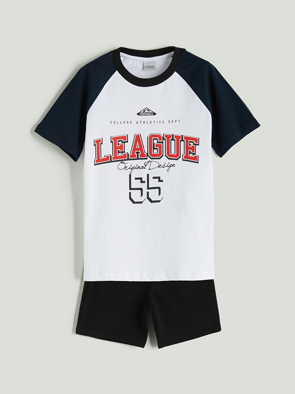 Crew Neck Boys' T-Shirt and Shorts