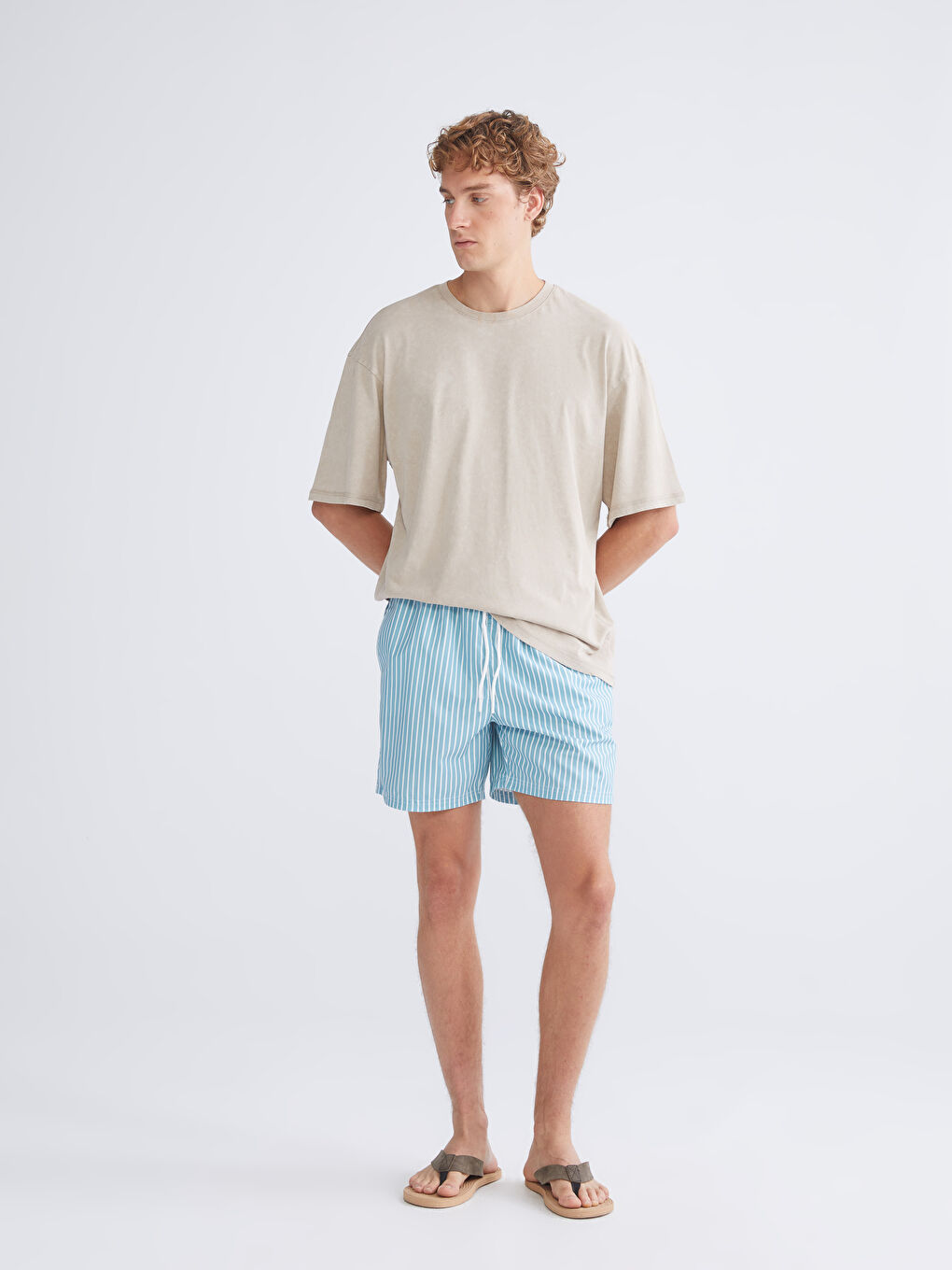 XSIDE Short Striped Men's Swimming Shorts -S5OJ93Z8-LRK