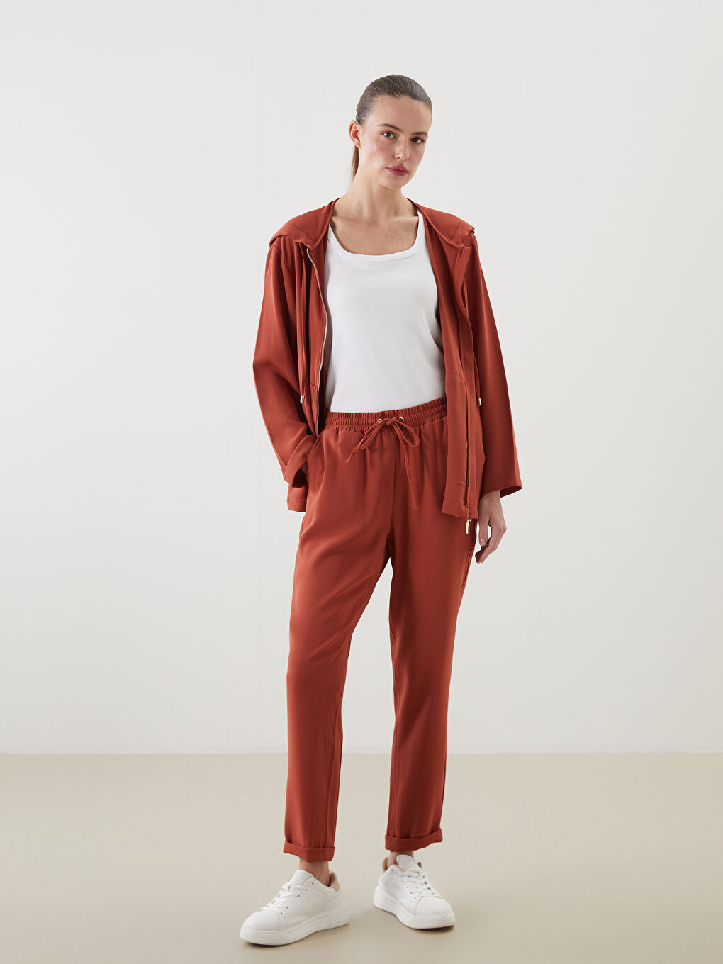 Elastic Waist Women'S Pants -S5OJ97Z8-H2C