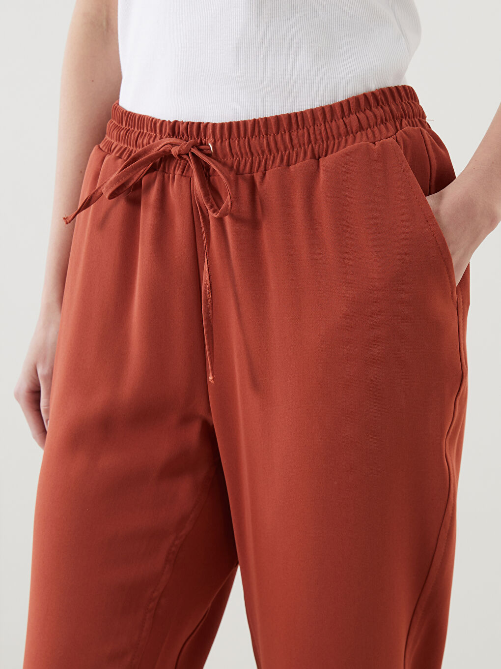 Elastic Waist Women'S Pants -S5OJ97Z8-H2C