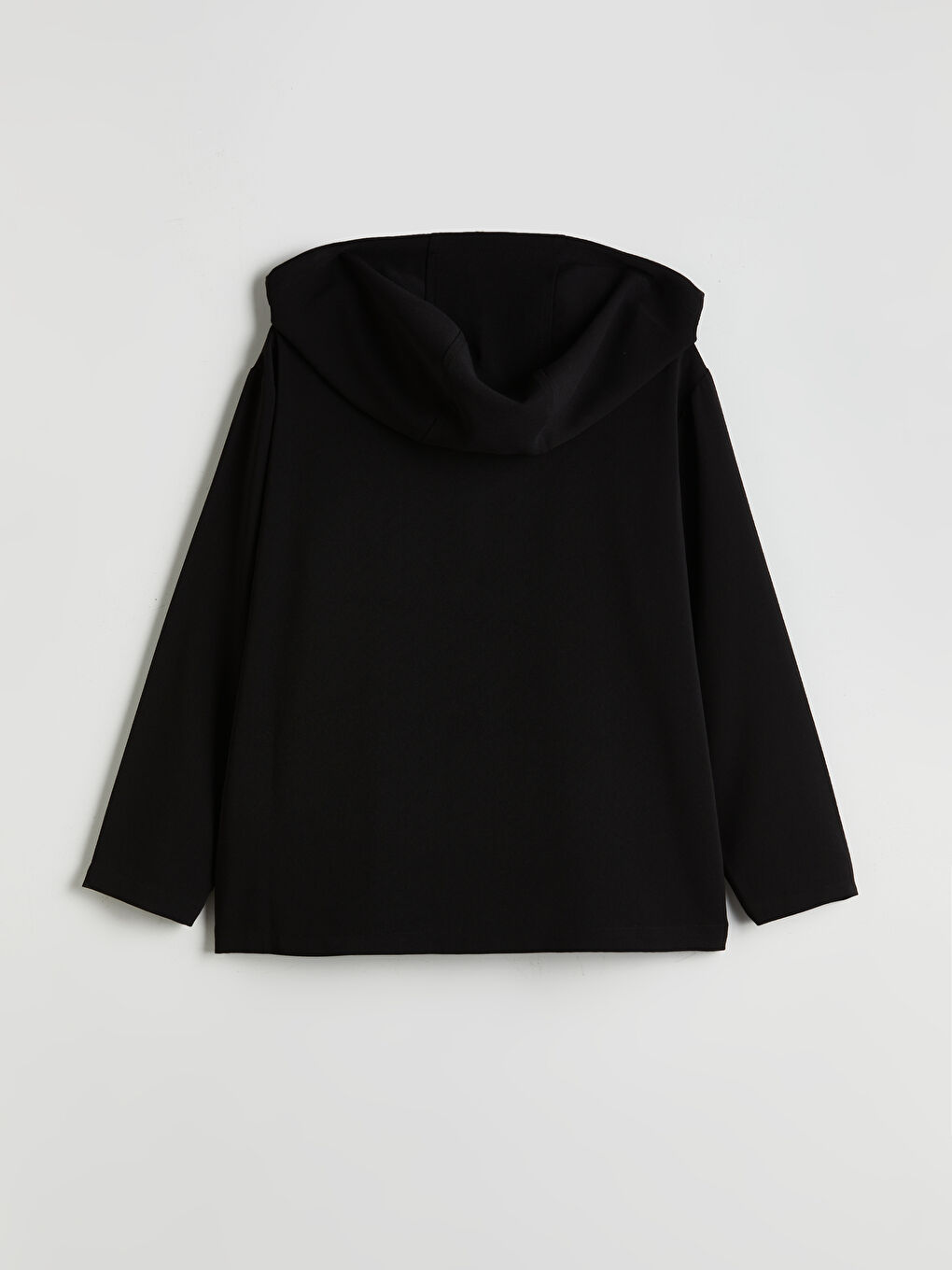 Siyah Kapüşonlu Kadın Tunik-5