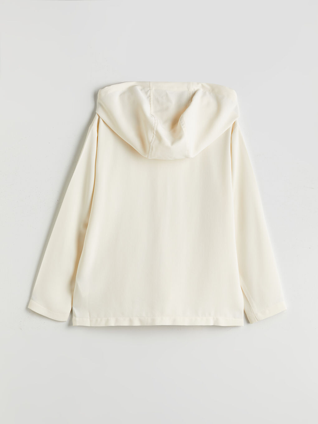 Bej Kapüşonlu Kadın Tunik-5