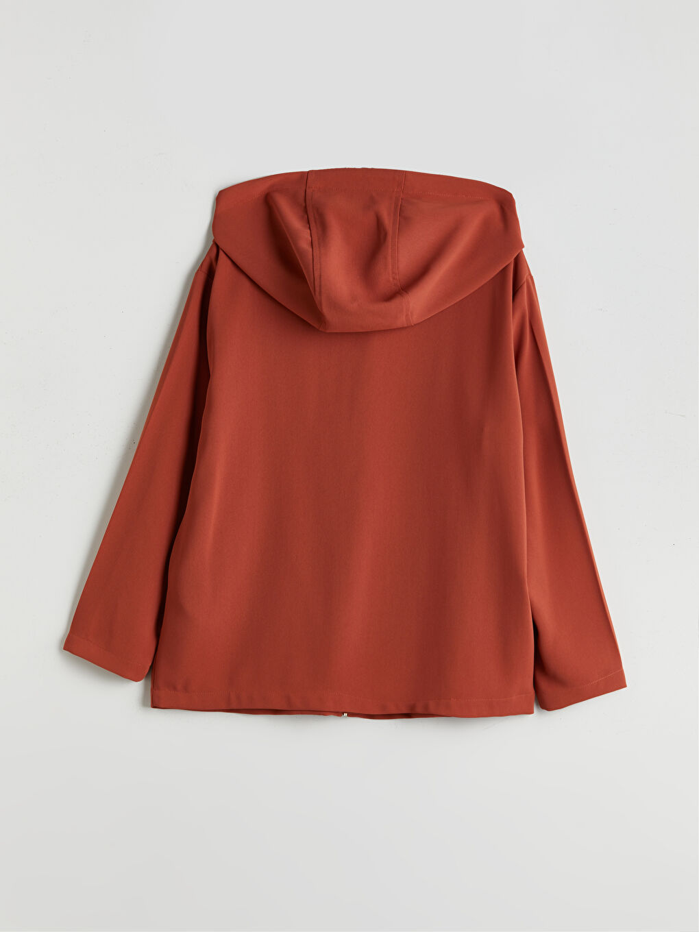 Kahverengi Kapüşonlu Kadın Tunik-5